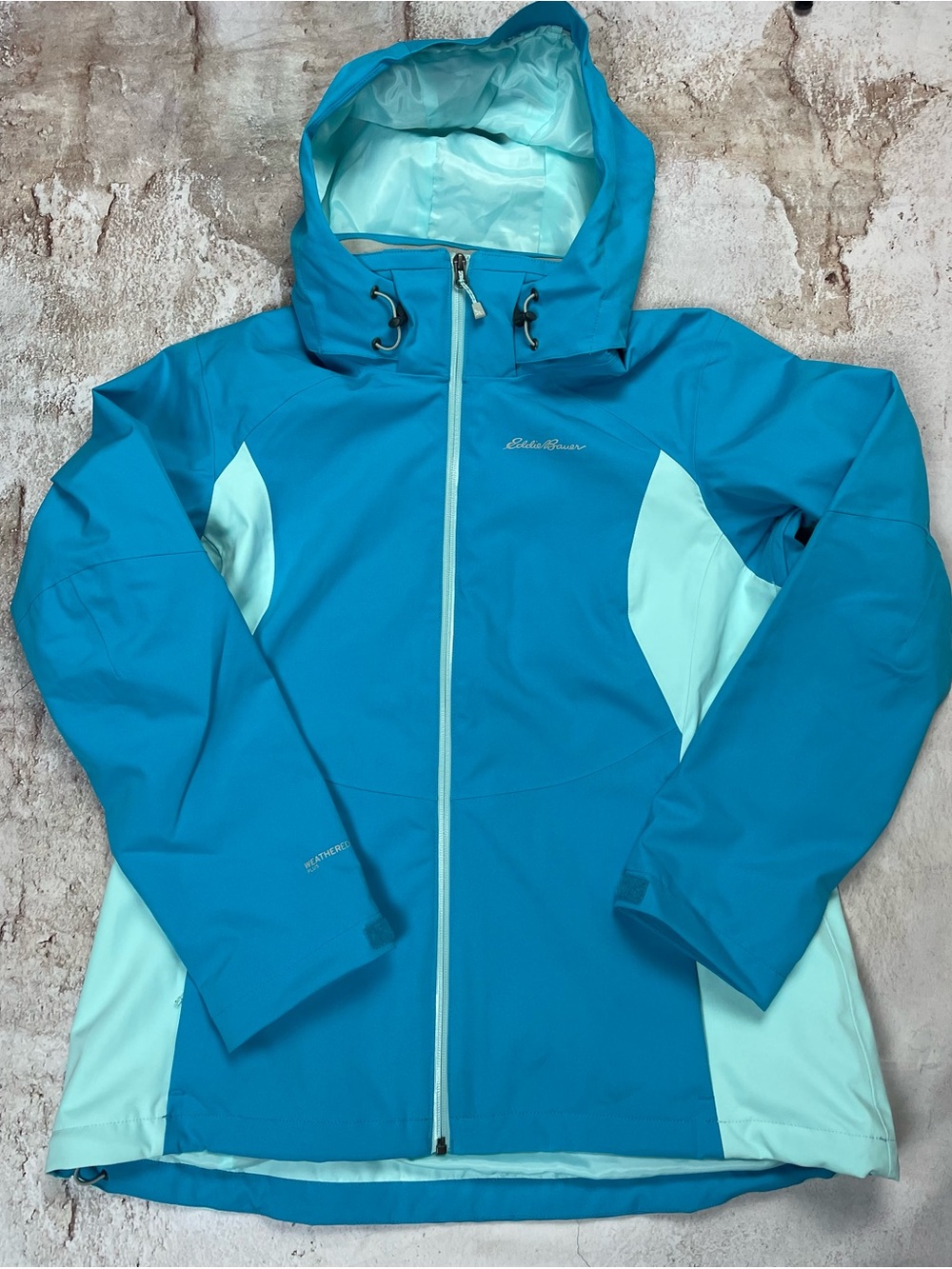 Eddie Bauer Women's Teal and Light Aqua Ski Jacket